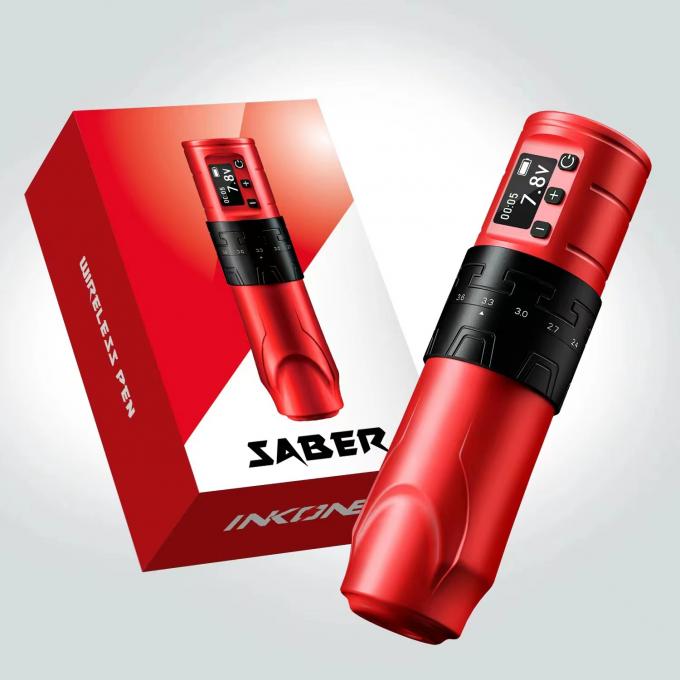 INKONE Brand Stroke 2.4-4.2mm Coreless Motor Mesin Tato Wireless Pen Tato 18