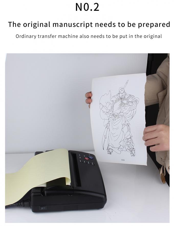 12000mAh Mini Printer Tattoo Stencil Thermal Copying Machine Wireless Transfer Printer Mesin Printer Tattoo 2