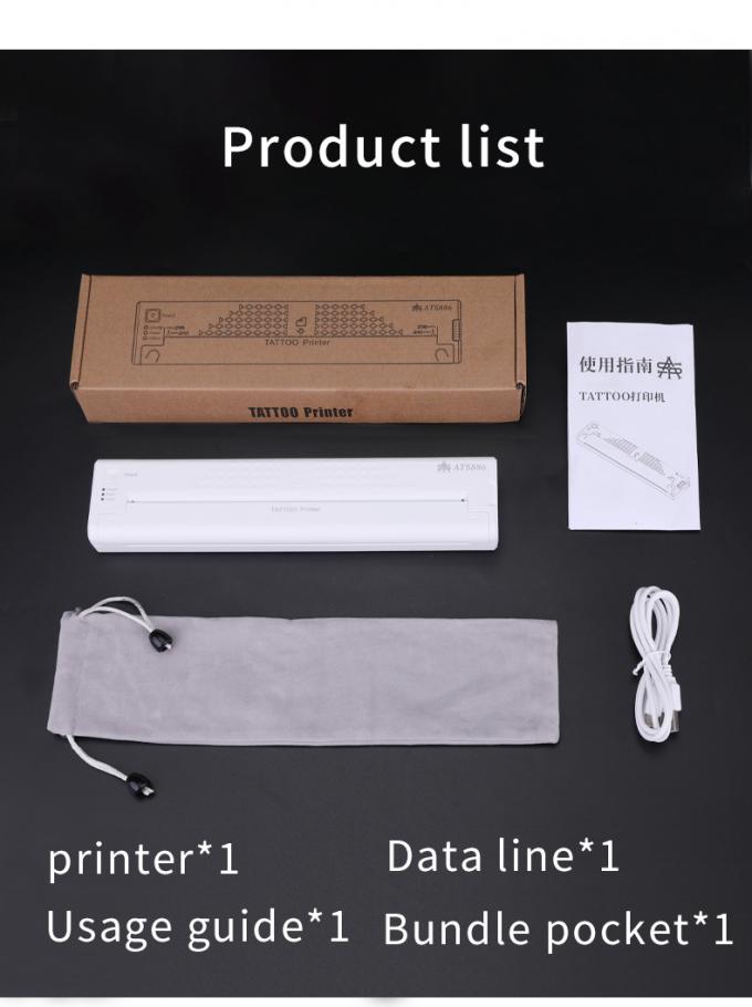 12000mAh Mini Printer Tattoo Stencil Thermal Copying Machine Wireless Transfer Printer Mesin Printer Tattoo 28
