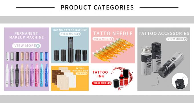 Wireless Dermografo Electric Tattoo Machine Cordless Permanent Makeup Machine Aluminium 2 Baterai Kepala RCA Konektor Model 28