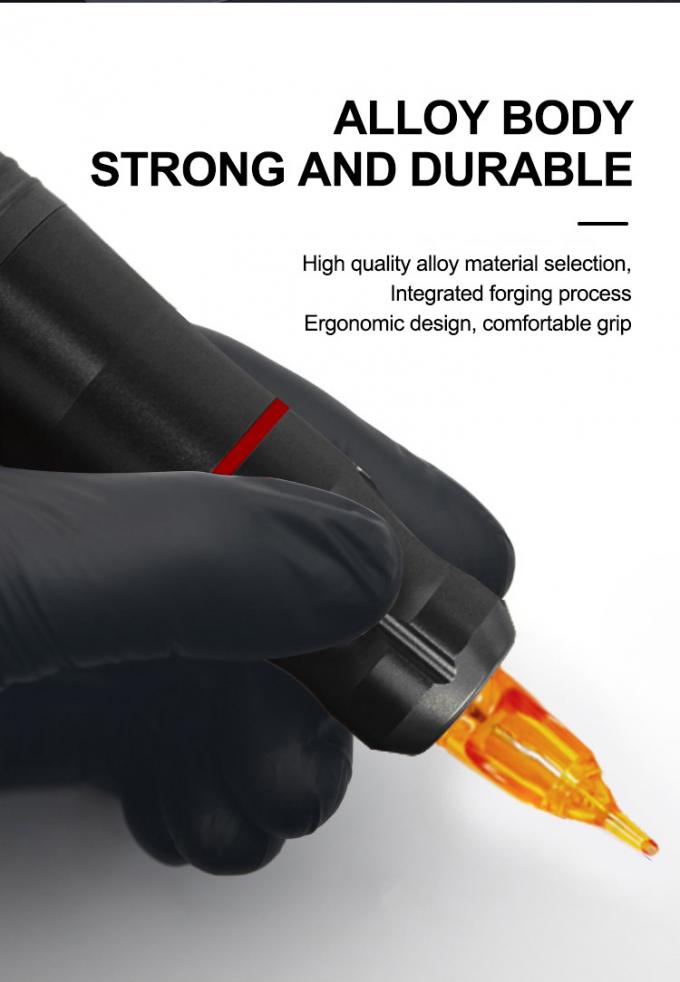 Set Mesin Tato Rotary dengan catu daya Aurora II Kit Pen Tato Populer Termasuk Senapan Tato 20