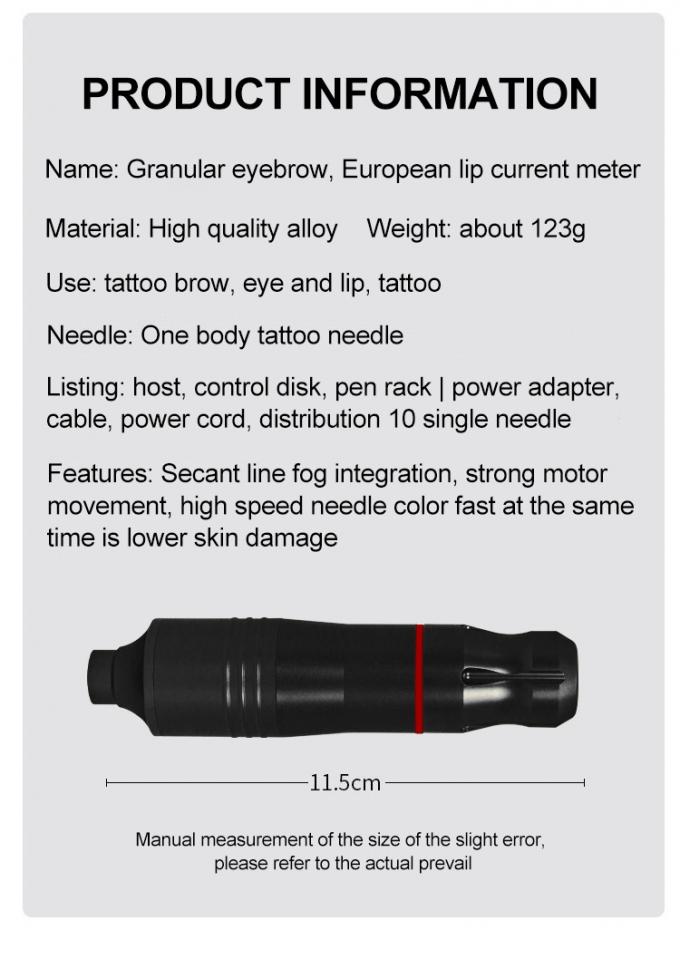 Set Mesin Tato Rotary dengan catu daya Aurora II Kit Pen Tato Populer Termasuk Senapan Tato 24