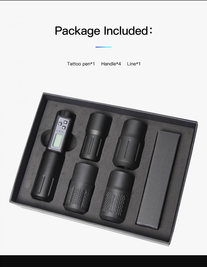 Layar LCD Listrik 2000mAh Baterai Senapan Tato RCA Wireless Rotary Mesin Tato Pen Kit untuk seniman tato 16