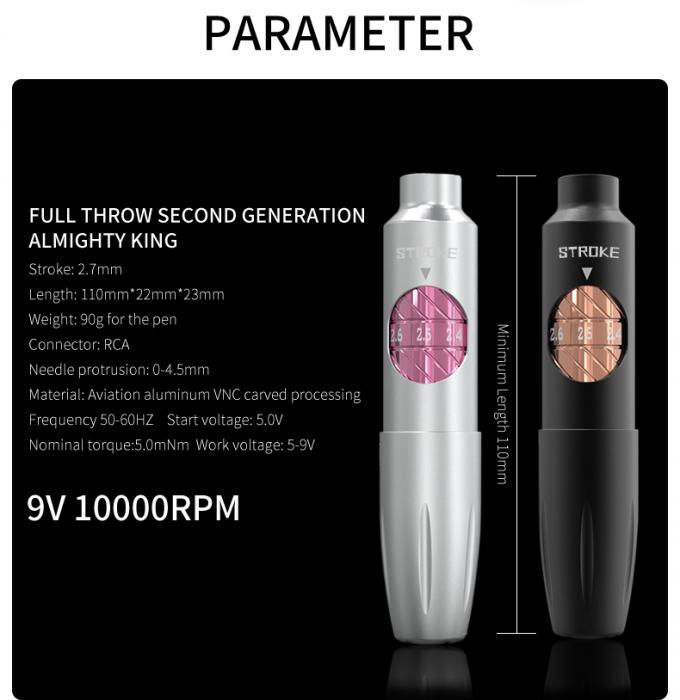 Dermograph Makeup Digital Wireless Baterai Mesin Tato Rotary Makeup Permanen Senjata Tato 4