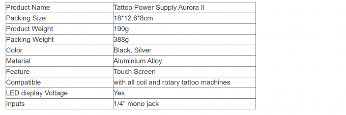 Wholesale New Upgrade Digital LCD Display Touch Screen Mini Aurora 2 Tattoo Power Supply Fit All Tattoo Machine 0