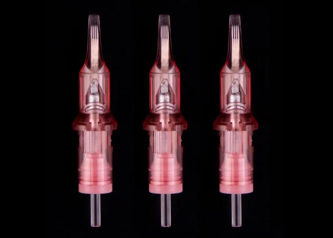 Jarum Riasan Permanen Baja Tahan Karat Standar Medis dalam Warna Merah Muda 1