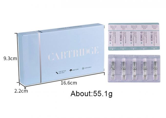 Jarum Semi-Permanen Makeup Stainless Steel dalam Warna Hijau 4